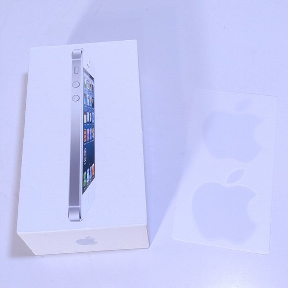 APPLE iPHONE 5 BOX ONLY 16GB Original Packaging OEM STICKERS 2012 USA Steve Jobs - Picture 1 of 12